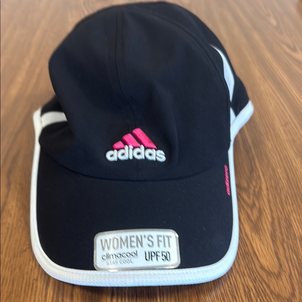 Adidas Women's Black and Pink Cap